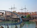 Water attractions in park Port Aventura Spain